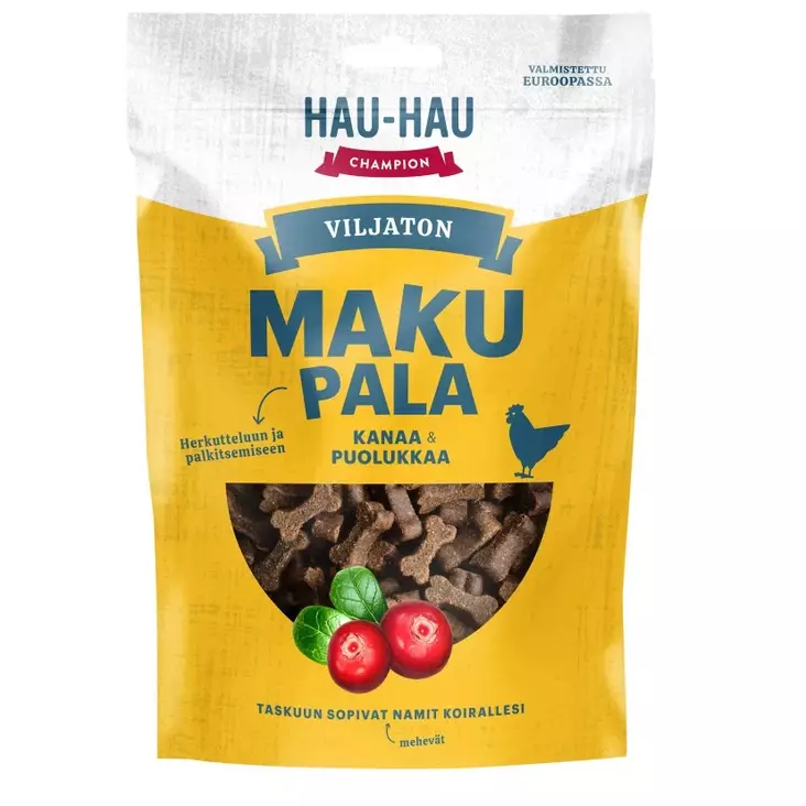 HHC Viljaton makupala kana-puolukka - Koiran makupalat - 6430076892935 - 1