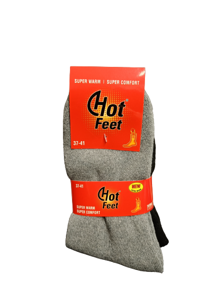 Hot Feet lämpösukat 2 paria 37-41 - Miesten sukat - 6438159776165 - 1