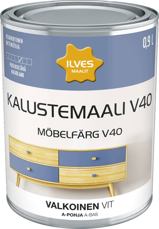 ILVES KALUSTEM.V40 A-POHJA VAL.0,9L - Kalustemaalit - 6430026950135 - 1
