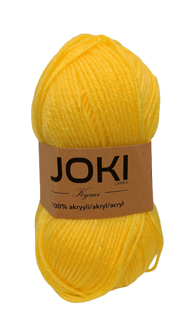 JOKI-KYMI AKRYYLILANKA keltainen - Neulelangat ja virkkuulangat - 6438159319645 - 1