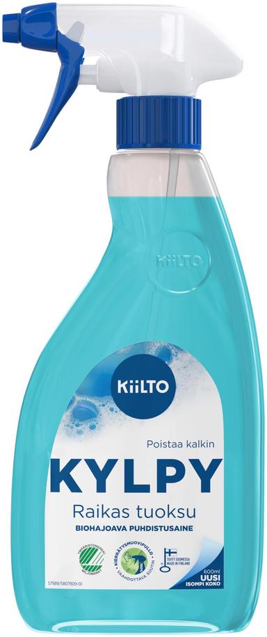 KIILTO KYLPYHUONEPESU 600ml SPRAY - Kylpyhuoneen ja saunan pesuaineet - 6417964579895 - 1