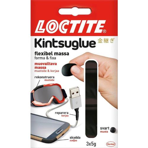 LOCTITE Kintsuglue muovailtava massa Musta 3x5g - Liimat ja erikoisliimat - 7332531073165 - 1