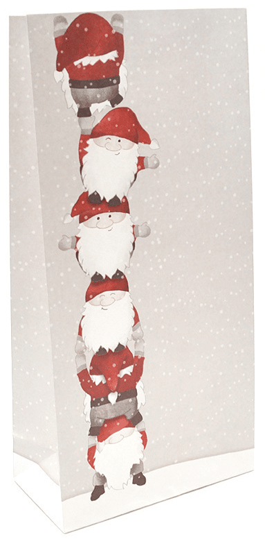 Lahjapussi Hauskat tontut 5kpl/pkt - Paketointitarvikkeet - 6417715072095 - 1