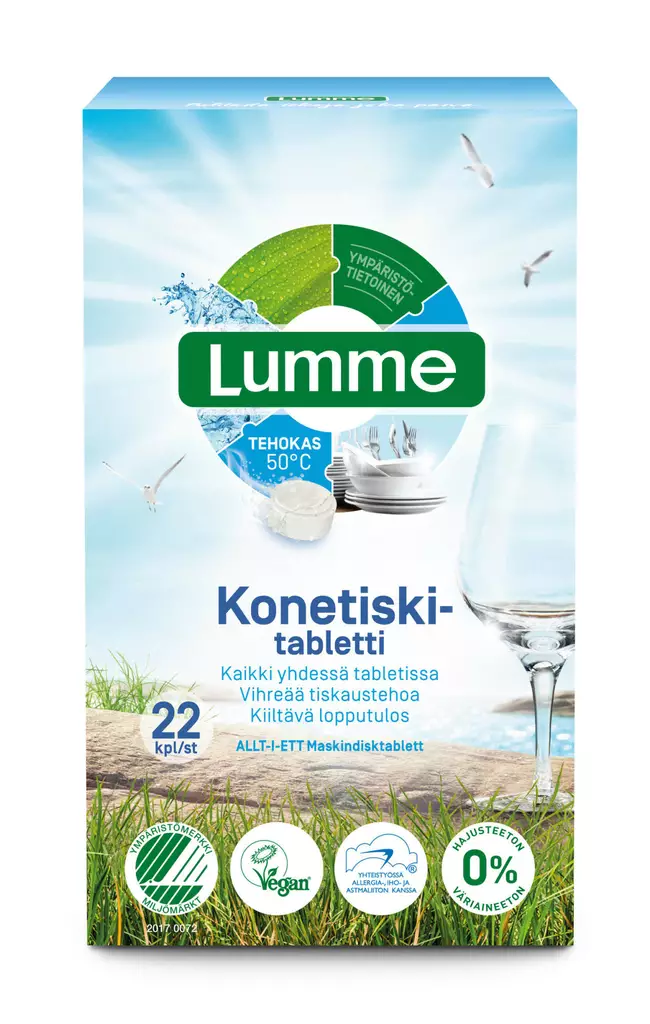 Lumme 22tabl konetiskitabletti - Tiskiaineet ja konetiskitabletit - 6412203102285 - 1