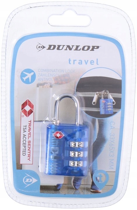 MATKALAUKKULUKKO TSA DUNLOP - Matkatarvikkeet - 8711252102795 - 1