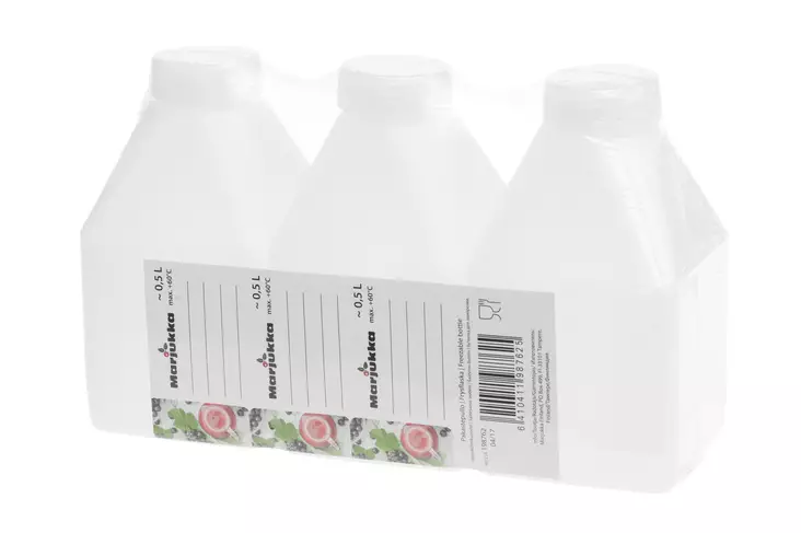 Marjukka Pakastepullo 0,5 L 3 kpl - Pakastuspussit ja kertakäyttörasiat - 6410411987625 - 1