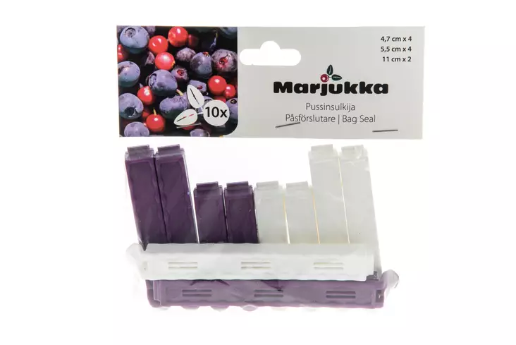 Marjukka Pussinsulkija 10 kpl - Pakastuspussit ja kertakäyttörasiat - 6410412771025 - 1