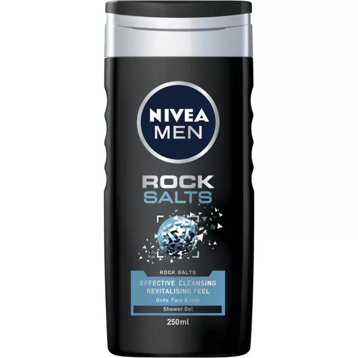 NIVEA SG MEN 250ML ROCK SALTS - Miesten saippuat ja suihkugeelit - 4005900516275 - 1