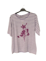 Naisten t-paita Anita-Print-Plus Lavender 48 - Naisten T-paidat ja pikeet - 6419285096785 - 1