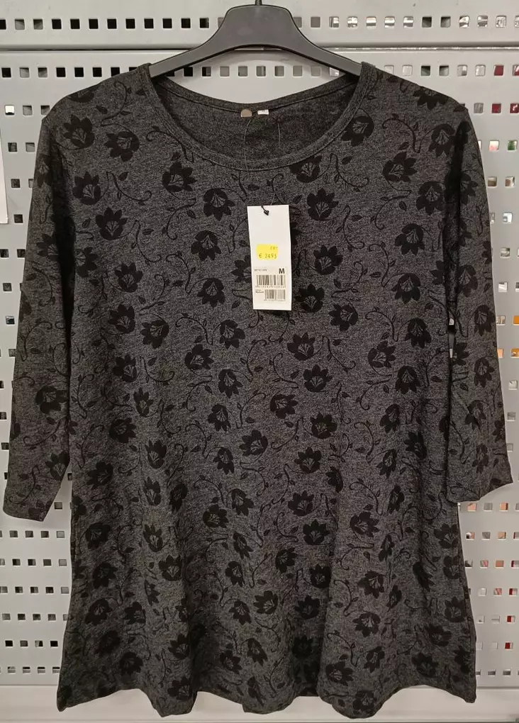 Naisten trikootunika Viivi 2XL col 1 - Naisten pitkähihaiset paidat ja tunikat - 6419285736865 - 1