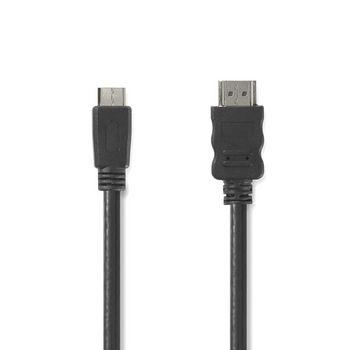 Nedis HDMI - MiniHDMI -kaapeli | 2,0 m | Musta - Tietokonekaapelit - 5412810289905 - 1