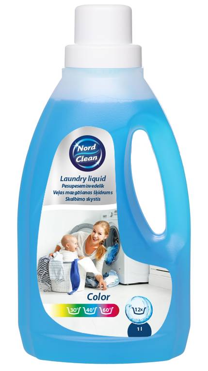 Nord Clean Pyykinpesuneste kirjopyykille FI-SV-ET-LV-LT-NO 1 L - Pyykinpesuaineet - 6410416215655 - 1