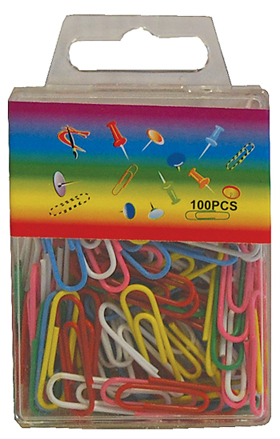 PAPERILIITIN VÄRILAJITELMA 100 KPL - Paperiliittimet - 6420616792825 - 1