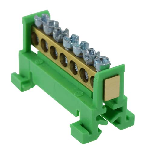 PE-kisko vihreä - Tarvikkeet sähkökeskuksiin - 6438140939135 - 1