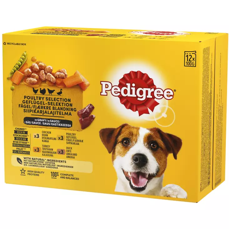 PEDIGREE SIIPIKARJALAJITELMA 12 X 100g - Koiran märkäruoat - 4770608261245 - 1