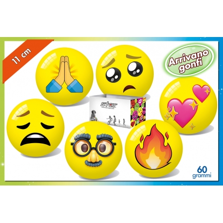 Pallo 110 mm emoji lajitelma - Ulkoleikit - 5202522131605 - 1