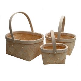 Pärekori/herkkukori vaalea 29x23x14 cm - Marjanpoimintatarvikkeet - 6410410067595 - 1