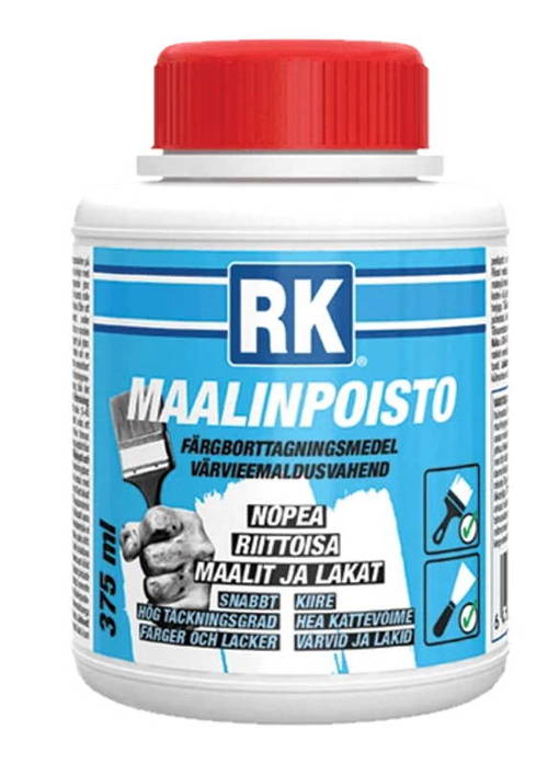 RK Maalinpoisto 375 ml - Maalinpoistoaineet ja -pesut - 6418091363005 - 1