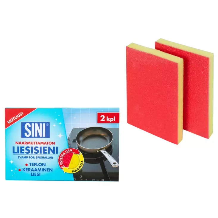 SINI LIESISIENI 2KPL - Siivousliinat ja -sienet - 6423800035135 - 1