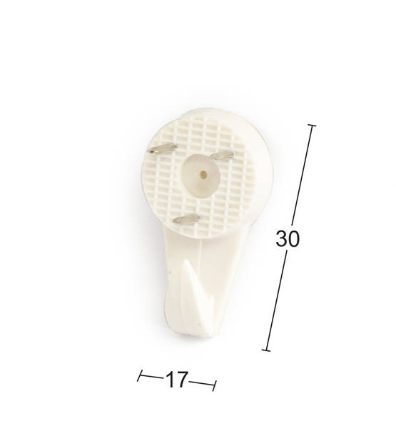 TAULUKOUKKU KESKI MUOVI VALK - Koukut ja naulakot - 7317900029615 - 1