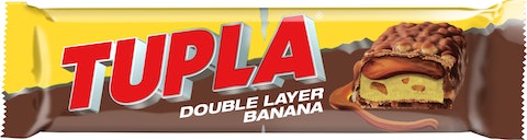TUPLA 48G DOUBLE LAYER BANANA - Suklaat ja konvehdit - 6420256016695 - 1