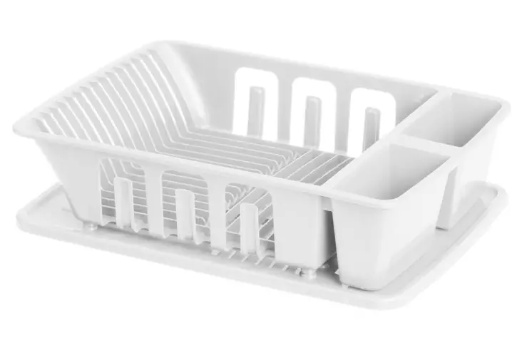 Tiskinkuivausteline valkoinen 47,5 x 35 cm - Astianpesu- ja tiskiallastarvikkeet - 6410416150475 - 1