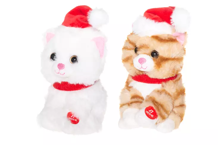 Winteria Joulukissa matkiva 14 cm - Joulukoristeet - 6410416089775 - 1