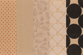 Winteria Joulupaperi Kraft 70 cm x 5 m - Paketointitarvikkeet - 6410416012995 - 1