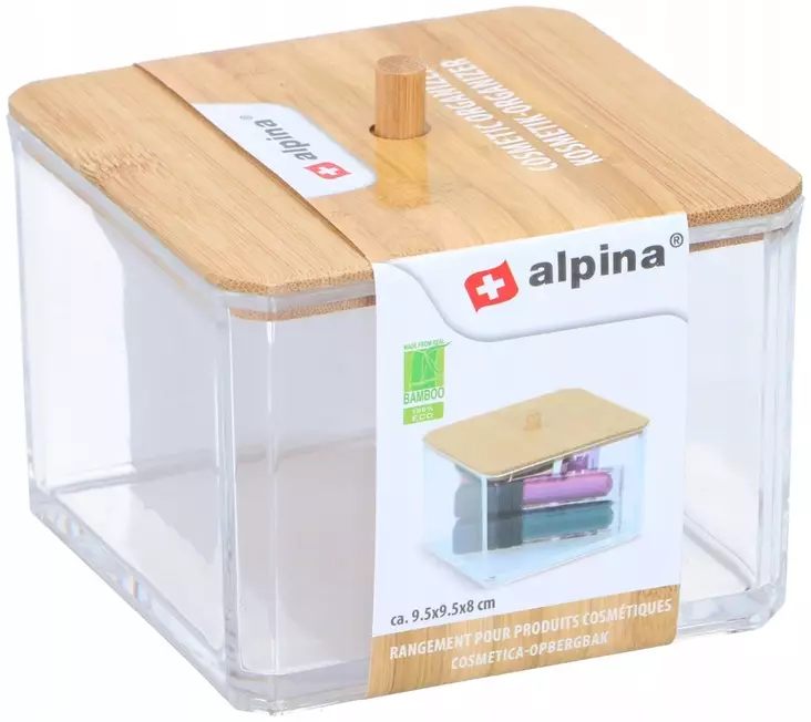 Alpina kosmetiikkarasia bambukansi - Laatikot - 8711252180625 - 1