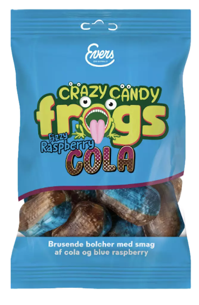 Carletti Crazy Candy Frogs Cola 70g - Makeispussit, -patukat ja tikkarit - 5701049255905 - 1