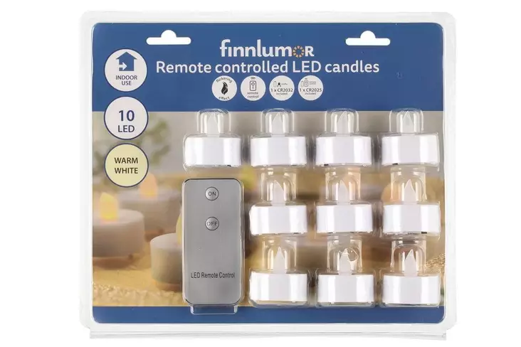 Finnlumor LED-kynttilä kauko-ohjattava - LED-kynttilät - 6410413305915 - 1