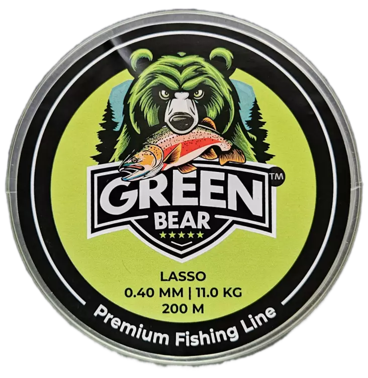 Green Bear Lasso 200m 0.40 kirkas - Monofiilisiimat - 6429811361195 - 1