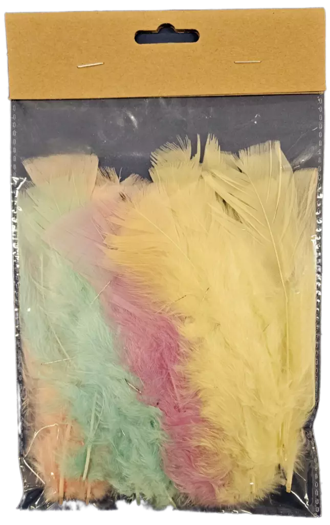 HÖYHENET 15 CM RAUTALANGALLA - Tee-se-itse DIY - 6438159214285 - 1