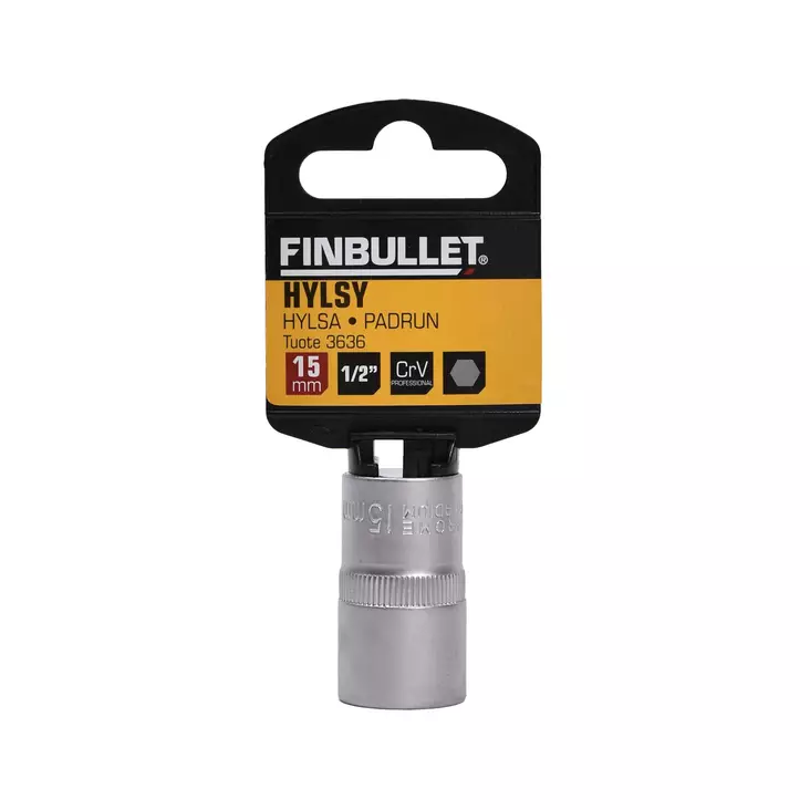 Hylsy 1/2" 15 mm - Hylsytyökalut - 6438152036365 - 2