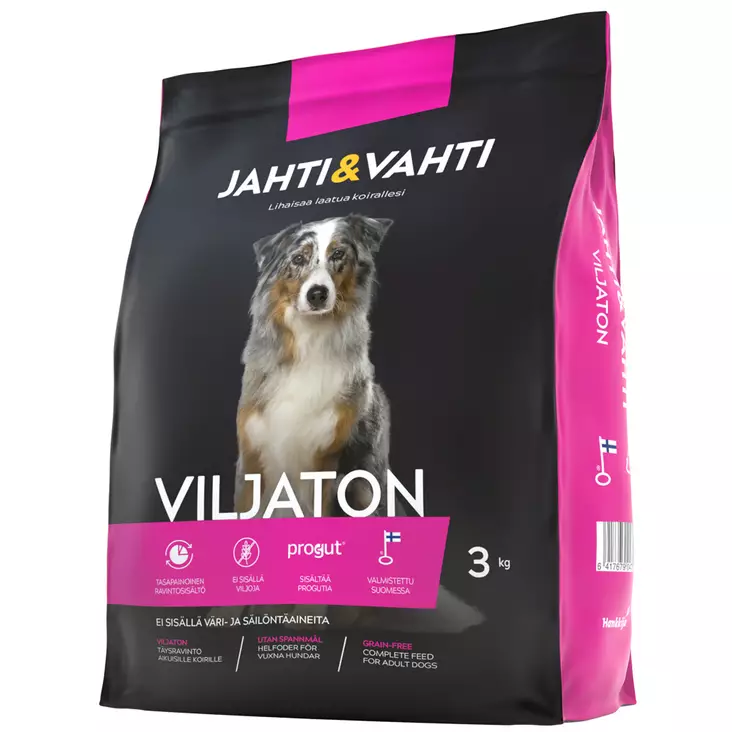 JAHTI JA VAHTI VILJATON 3 Kg - Viljaton koiranruoka - 6417679047795 - 1