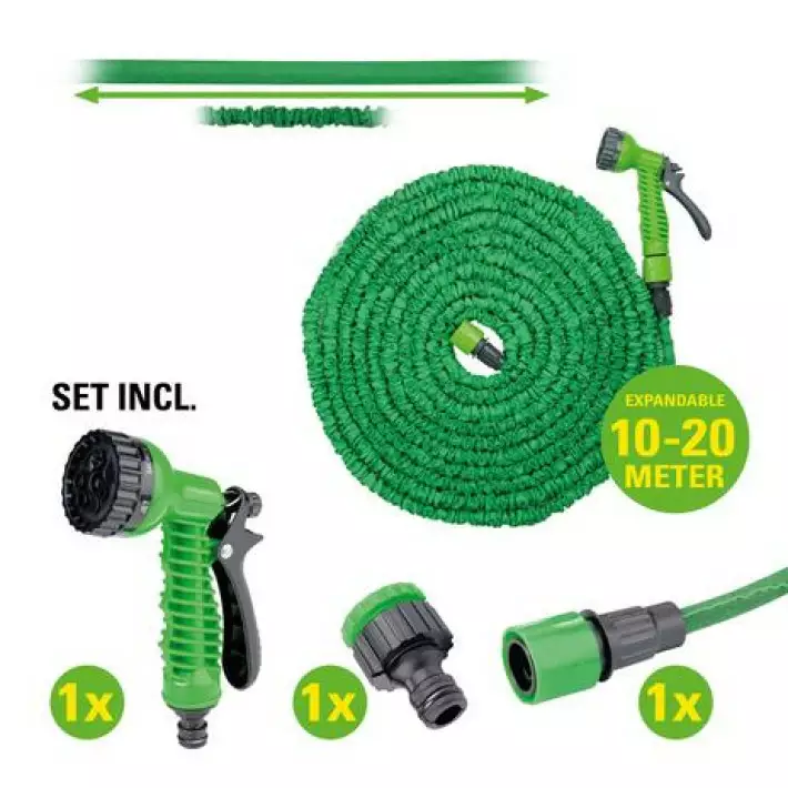 Kinzo puutarhaletku venyvä 10-20m - Puutarhaletkut ja -tarvikkeet - 8711252245645 - 1