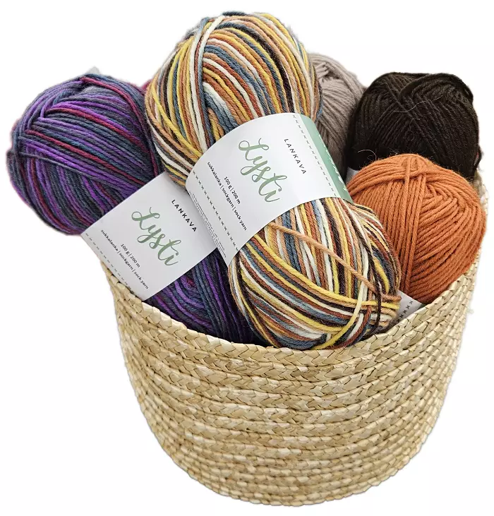 Lysti sukkalanka Useita värejä - Neulelangat ja virkkuulangat - 0000000007025 - 1