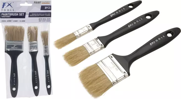 MAALIPENSSELISETTI 3-OS. - Pensselit - 8718158427045 - 1