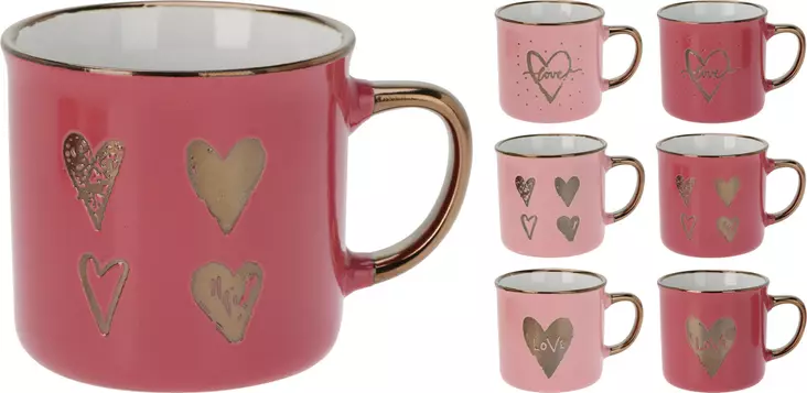 Muki 300 ml sydänkuvio - Mukit ja kupit - 8721037353175 - 1