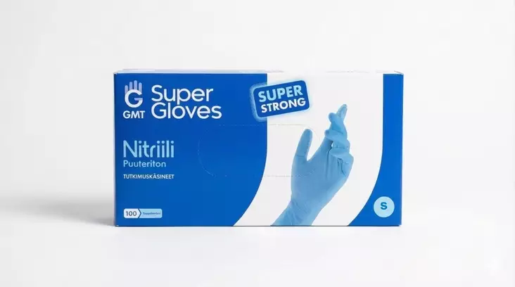 NITRIILIKÄSINE S-KOKO 100kpl - Suojavaatteet, -käsineet ja -tarvikkeet - 8885018704445 - 1