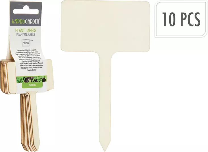 Puinen Kyltti kasveille 10 kpl/pkt - Kasvituet  - 8721037877275 - 1