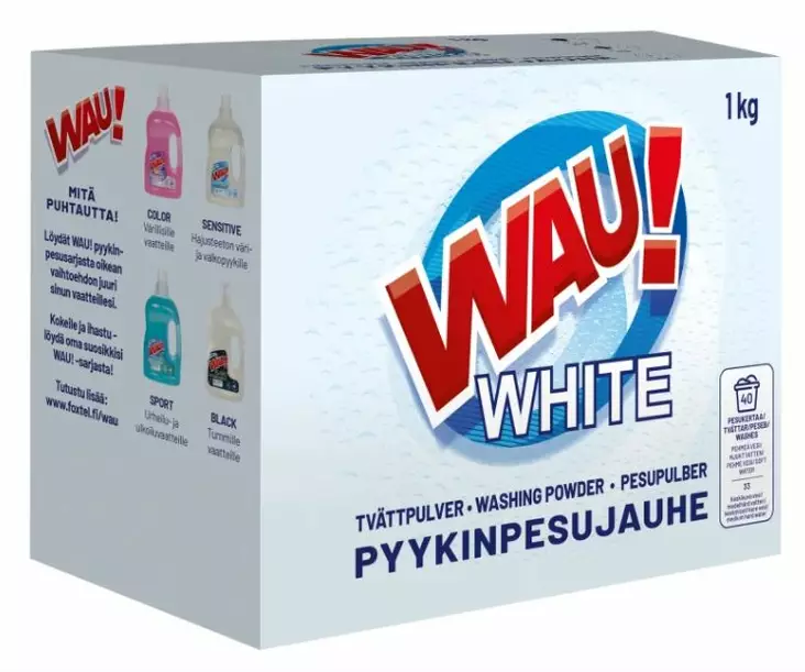PYYKINPESUJAUHE WAU WHITE 1KG - Pyykinpesuaineet  - 06419642132255 - 1
