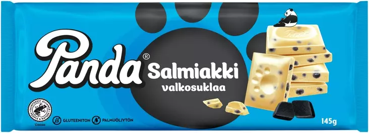 SALMIAKKI VALKOSUKLAA PANDA 145G - Suklaat ja konvehdit - 6412500002615 - 1