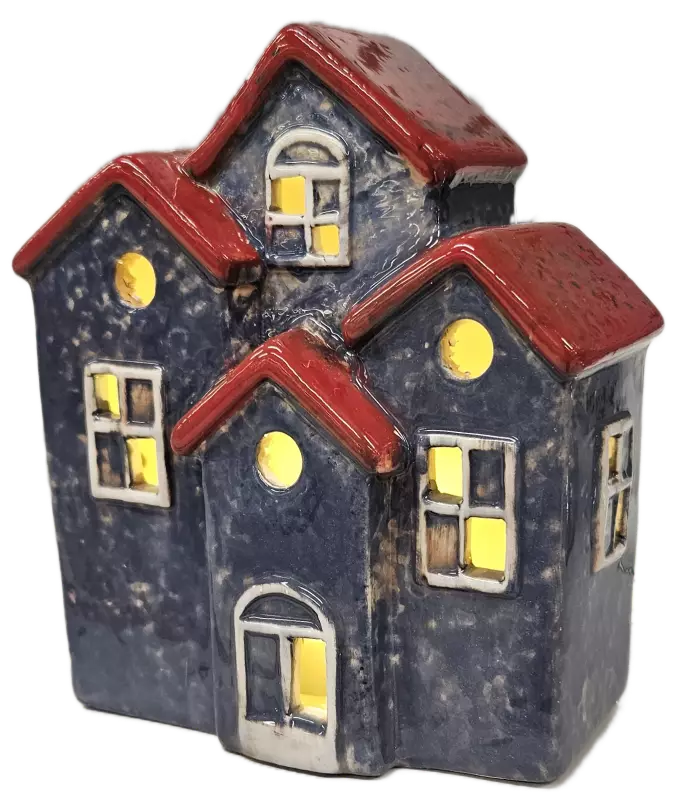 Talolyhty Led-valolla tummansininen - Kynttilälyhdyt - 6438159388665 - 1