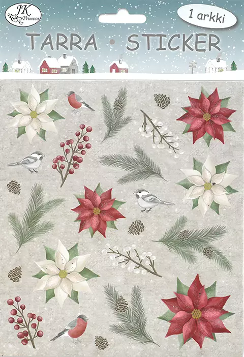 Tarra-arkki Havut ja marjat vintage - Joulukorttiaskartelu - 6417715032785 - 1