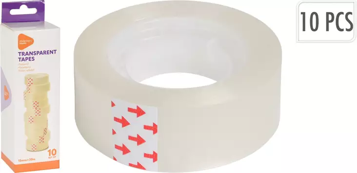 Teippirullat 10 kpl - Pakkausteipit - 8720573578325 - 1