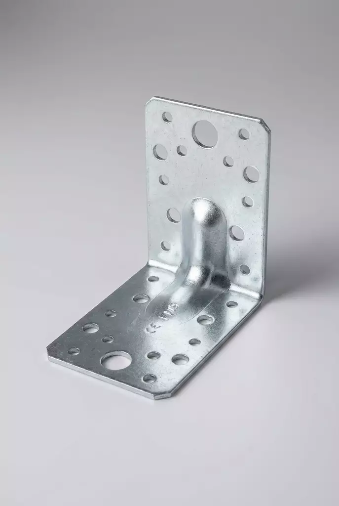 Vahvistettu kulmarauta 90x90x65x2 mm - Kulmaraudat ja naulauskulmat - 4260063023545 - 1
