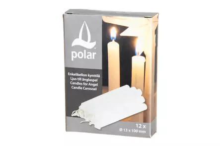 Polar Enkelikellon kynttilä 12 kpl - Pöytäkynttilät ja tuoksukynttilät - 6410412407016 - 1
