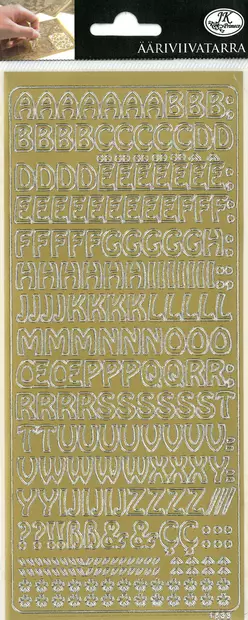 ÄV-TARRA KIRJAIMET kulta - Tee-se-itse DIY - 6417715093106 - 2