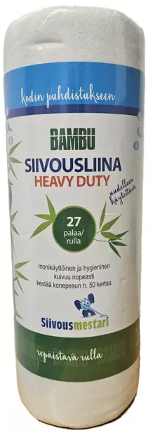 BAMBU SIIVOUSLIINA RULLASSA - Siivousliinat ja -sienet - 6438159834056 - 1